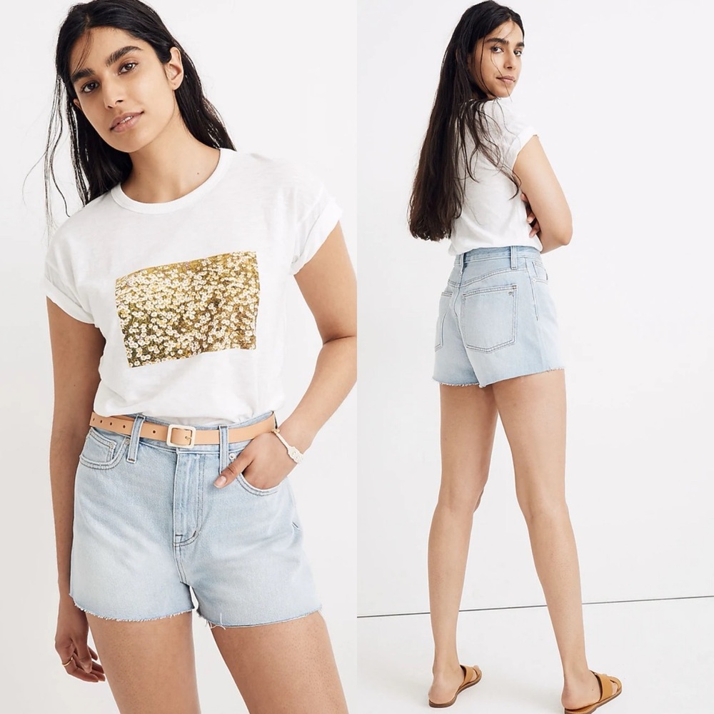 Madewell The Momjean Short in Givens Wash Size 30 High Rise